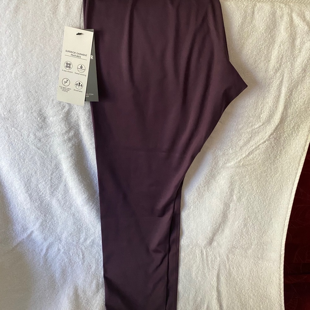 Wine color work out pants